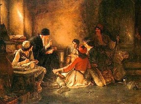 Νικόλαος Γύζης, Το κρυφό σχολειό, 1885/6 ελαιογραφία