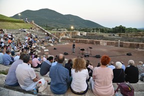 Angelos Moretis, director of the Zongolopoulos Foundation at the ancient theater of Messene
