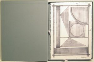 Έξι σχέδια του γλυπτού Διάφραγμα σε χαρτί Fine Art Photo Rag 320 gr. σε πολυτελή κασετίνα (όψη 2), Διαστάσεις κάθε σχεδίου: 30x21,5 εκ., Διαστάσεις κασετίνας: 31,5x24,5x2,5 εκ. - Κωδικός: DWG-01